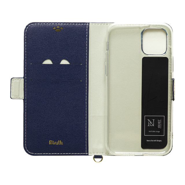 【iPhone12 mini ケース】手帳型ケース Minette (Navy)サブ画像