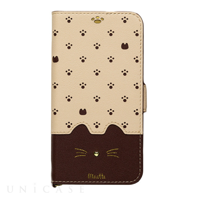 【iPhone12 mini ケース】手帳型ケース Minette (Brown)