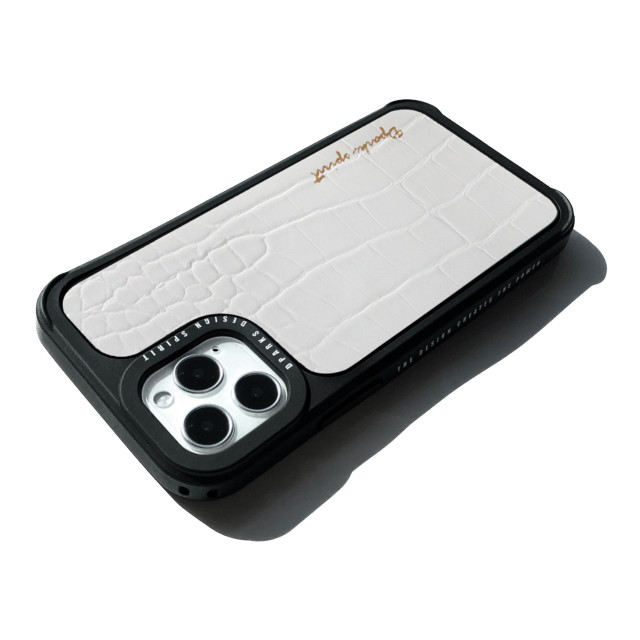 【iPhone12/12 Pro ケース】Leather Case (WHITE)サブ画像