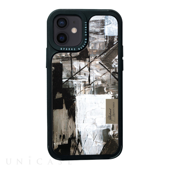 【iPhone12 mini ケース】Black Cover (Painting Blending MONO)