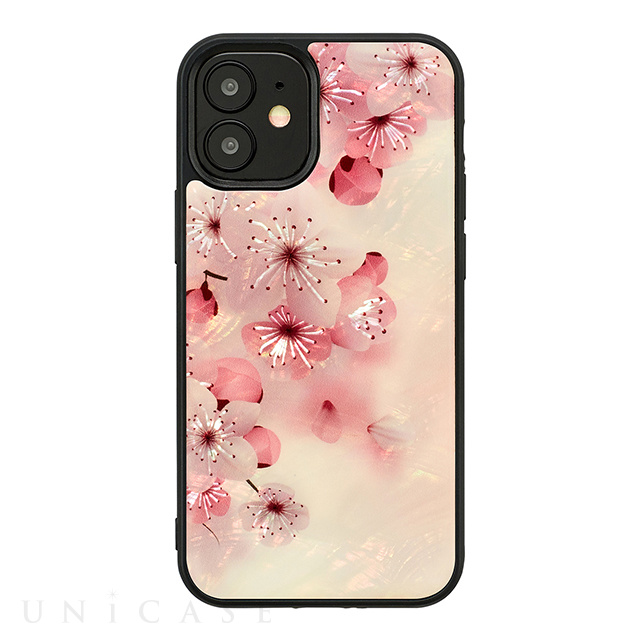 【iPhone12 mini ケース】天然貝ケース (Cherry Blossom)