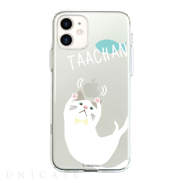 【iPhone12 mini ケース】ターチャン クリアケース (蝶とターチャン)
