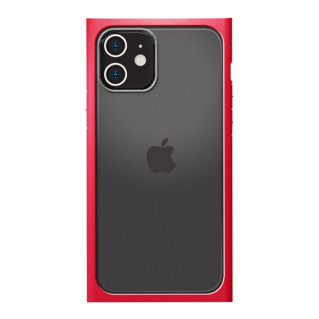 【iPhone12 mini ケース】ガラスタフケース スクエアタイプ (レッド)サブ画像