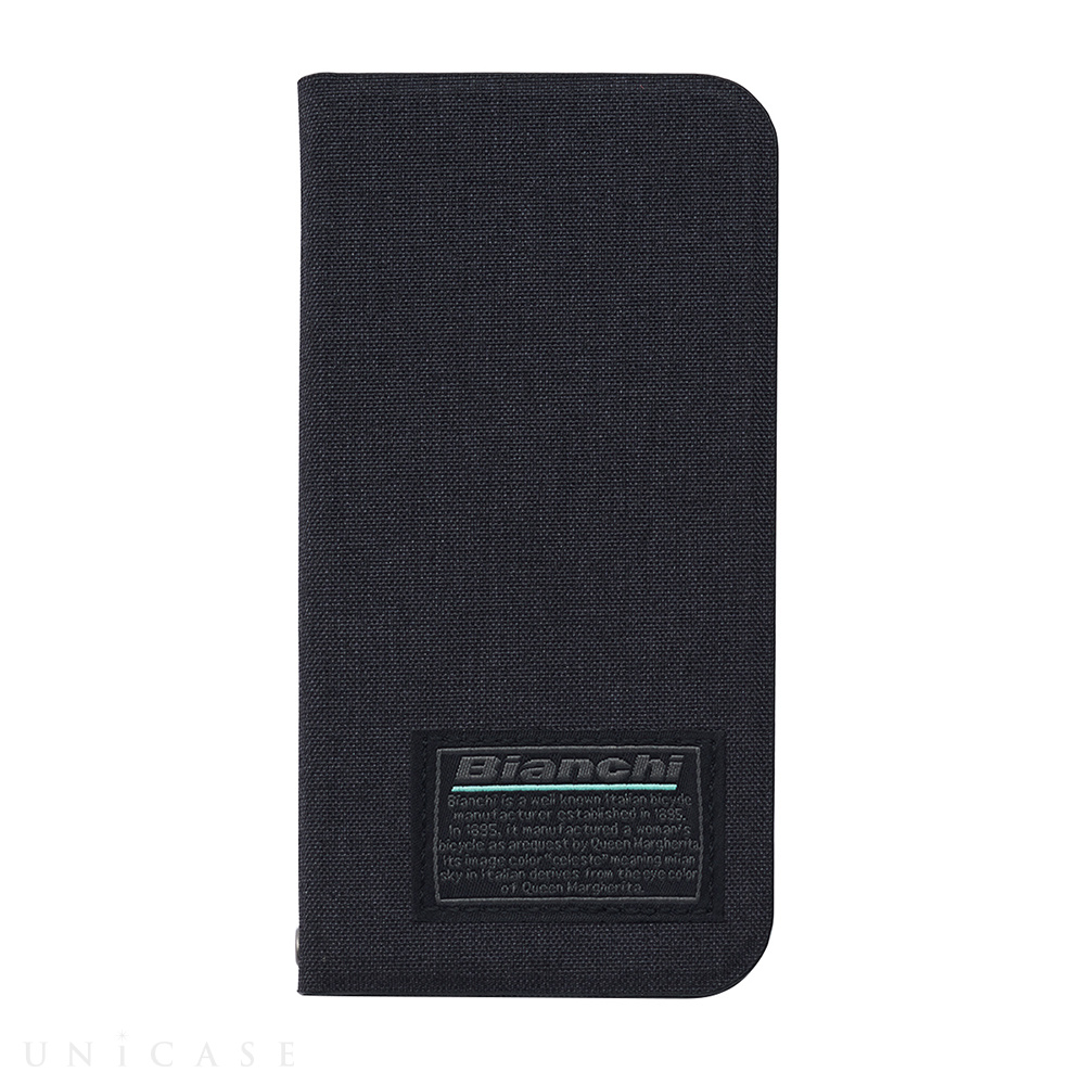 【iPhone12 mini ケース】Bianchi Water Repellent Folio Case for iPhone12 mini (black)