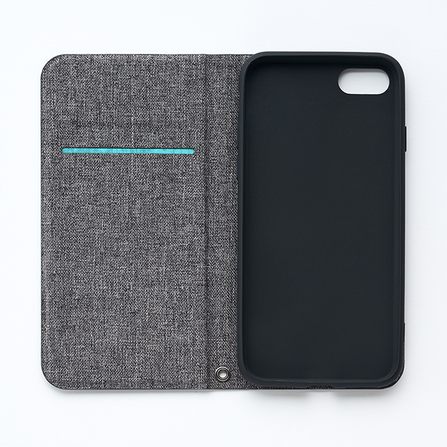 【iPhoneSE(第3/2世代)/8/7/6s/6 ケース】Bianchi Water Repellent Folio Case for iPhoneSE(第2世代) (gray)サブ画像