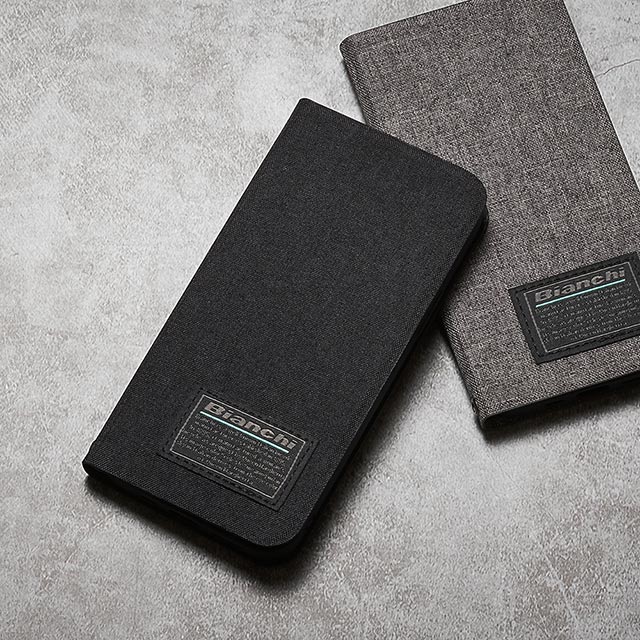 【iPhoneSE(第3/2世代)/8/7/6s/6 ケース】Bianchi Water Repellent Folio Case for iPhoneSE(第2世代) (gray)サブ画像