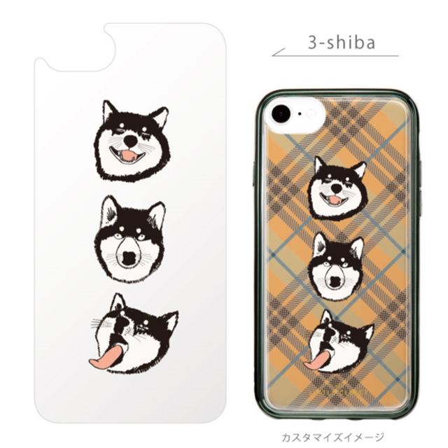 LITTLE CLOSET iPhoneSE(第3/2世代)/8/7/6s/6 着せ替えフィルム (3-shiba)goods_nameサブ画像