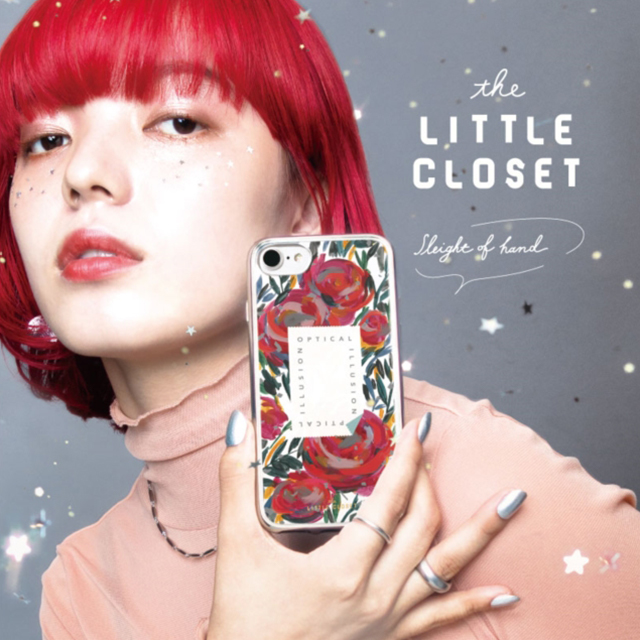 LITTLE CLOSET iPhoneSE(第3/2世代)/8/7/6s/6 着せ替えフィルム (Liberty-flower)サブ画像