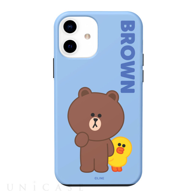 【iPhone12 mini ケース】BASIC DUAL GUARD (BROWN ＆ SALLY)