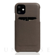 【iPhone12/12 Pro ケース】Full Grain Leather Back Case (etoffe Cream)