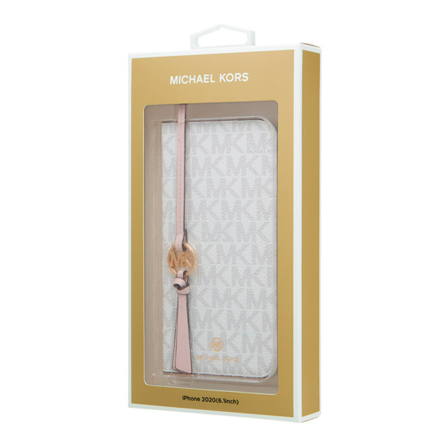 【iPhone12/12 Pro ケース】FOLIO CASE SIGNATURE with TASSEL CHARM (Bright White)サブ画像