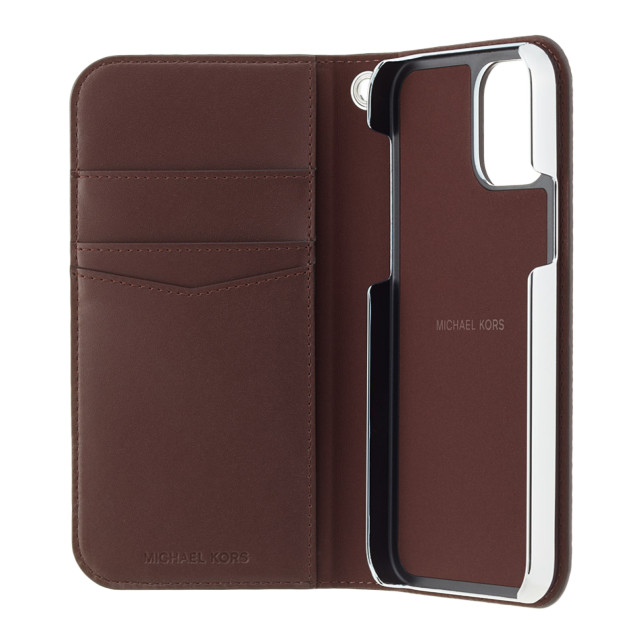 【iPhone12 mini ケース】FOLIO CASE STRIPE with TASSEL CHARM (Admiral/Dark Brown)サブ画像