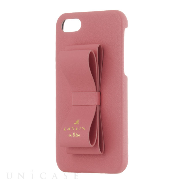 【iPhoneSE(第3/2世代)/8/7 ケース】SLIM WRAP CASE STAND ＆ RING RIBBON (Coral Pink)