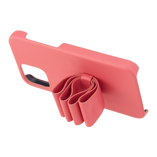 【iPhone12/12 Pro ケース】SLIM WRAP CASE STAND ＆ RING RIBBON (Coral Pink)サブ画像