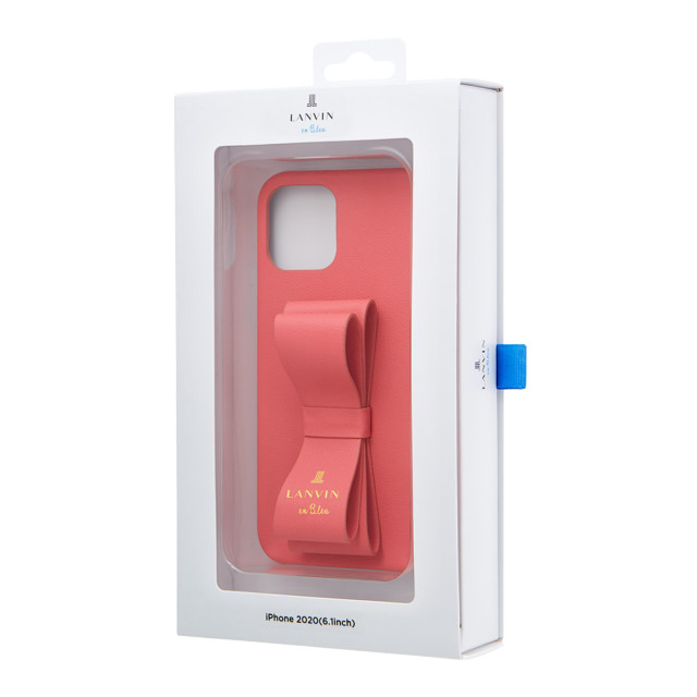 【iPhone12/12 Pro ケース】SLIM WRAP CASE STAND ＆ RING RIBBON (Coral Pink)サブ画像