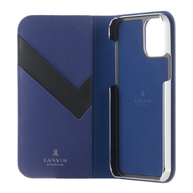 【iPhone12 mini ケース】FOLIO CASE SAFFIANO (Navy)サブ画像