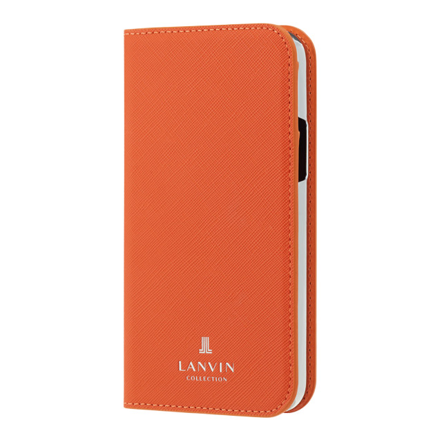 【iPhone12 mini ケース】FOLIO CASE SAFFIANO (Orange)サブ画像