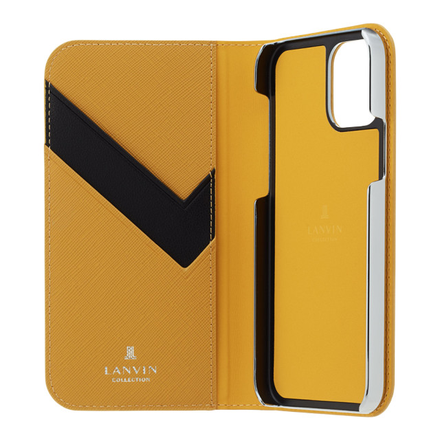 【iPhone12 mini ケース】FOLIO CASE SAFFIANO (Yellow)サブ画像