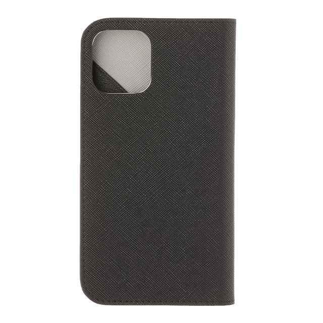 【iPhone12 mini ケース】FOLIO CASE SAFFIANO (Black / Light Gray)サブ画像