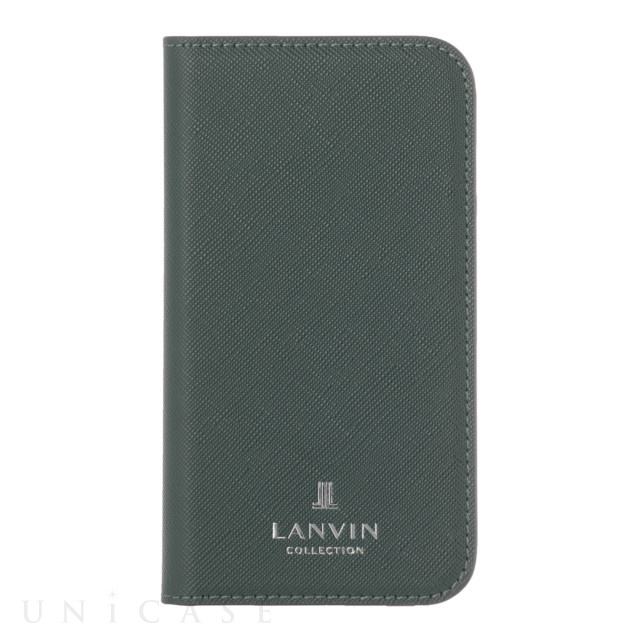 【iPhone12 mini ケース】FOLIO CASE SAFFIANO (Dark Green)