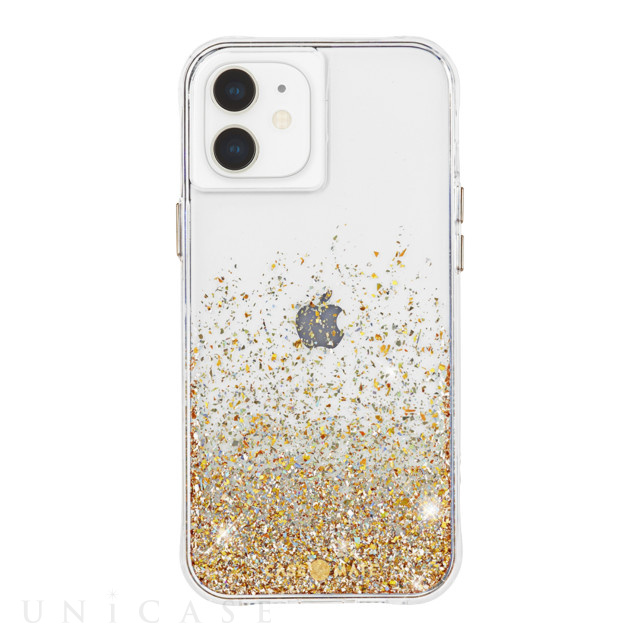 【iPhone12 mini ケース】抗菌・耐衝撃ケース Twinkle Ombre (Gold)