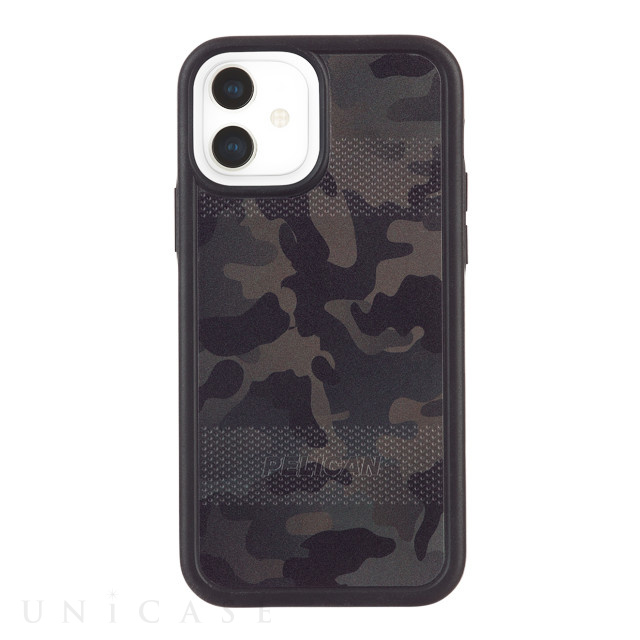 【iPhone12 mini ケース】抗菌・耐衝撃ケース Protector (Camo Green)