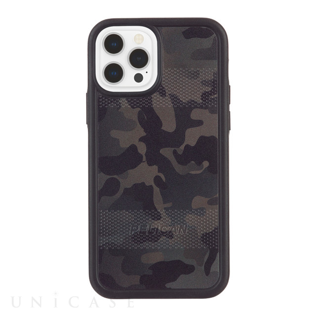 【iPhone12/12 Pro ケース】抗菌・耐衝撃ケース Protector (Camo Green)