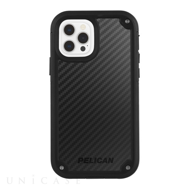 【iPhone12/12 Pro ケース】抗菌・耐衝撃ケース Shield (Black Kevlar)