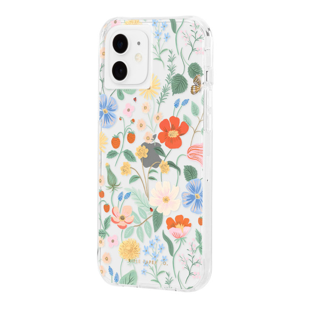 【iPhone12 mini ケース】RIFLE PAPER CO. 抗菌・耐衝撃ケース (Clear Strawberry Fields)サブ画像