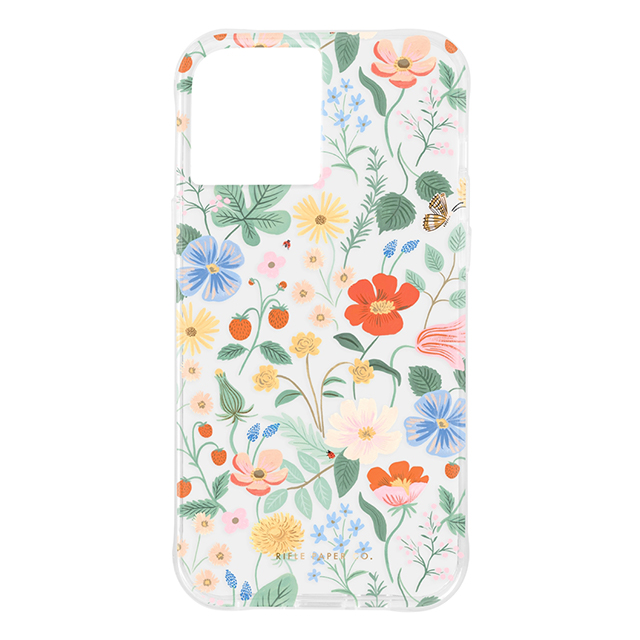 【iPhone12 Pro Max ケース】RIFLE PAPER CO. 抗菌・耐衝撃ケース (Clear Strawberry Fields)サブ画像