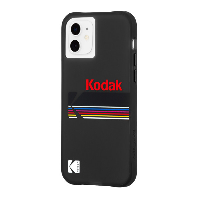 【iPhone12 mini ケース】Kodak 耐衝撃ケース (Matte Black + Shiny Black Logo)サブ画像