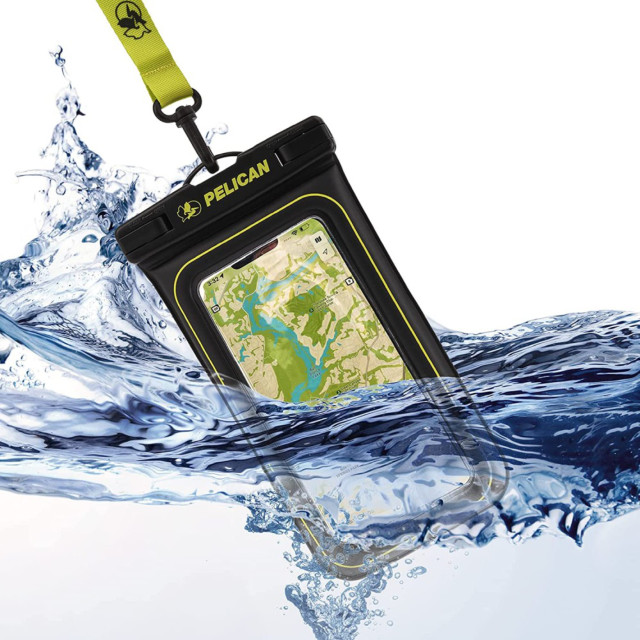 防水ポーチ Marine Waterproof Floating Pouch for Universal Max 6.5 inch (Black/Lime Green)サブ画像