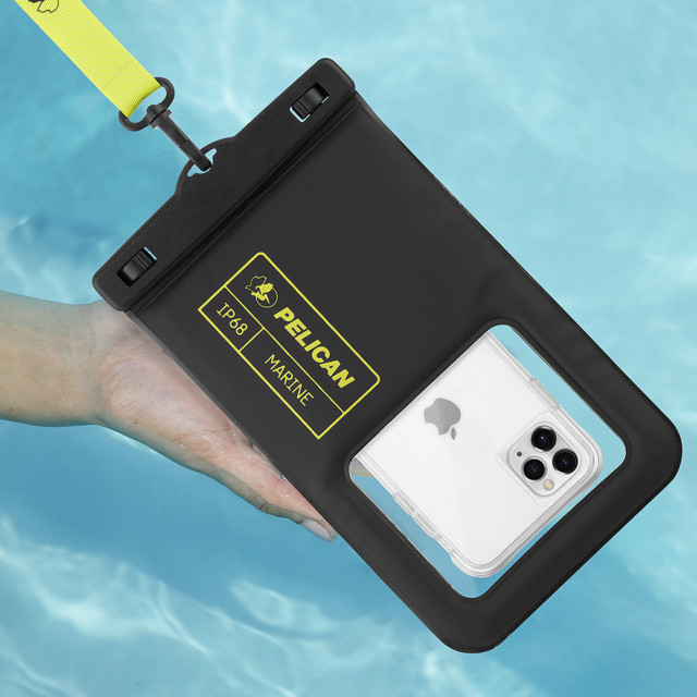 防水ポーチ Marine Waterproof Floating Pouch XL for Universal Max 7.0 inch (Black/Lime Green)goods_nameサブ画像