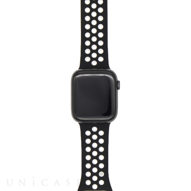 【Apple Watch バンド 49/45/44/42mm】スポーツバンド (ブラック) for Apple Watch Ultra2/1/SE(第2/1世代)/Series9/8/7/6/5/4/3/2/1