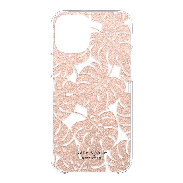 【iPhone12 mini ケース】Protective Hardshell Case (Island Leaf Pink Glitter/Clear/Blush Bumper)goods_nameサブ画像