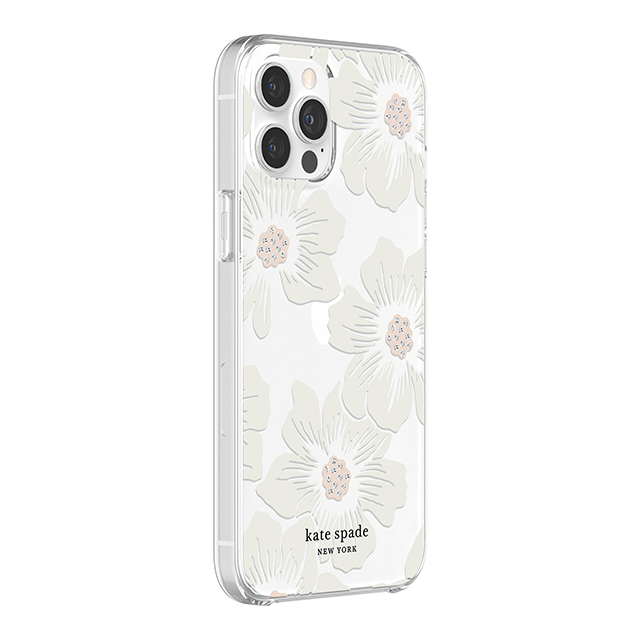 【iPhone12 Pro Max ケース】Protective Hardshell Case (Hollyhock Floral Clear/Cream with Stones)goods_nameサブ画像