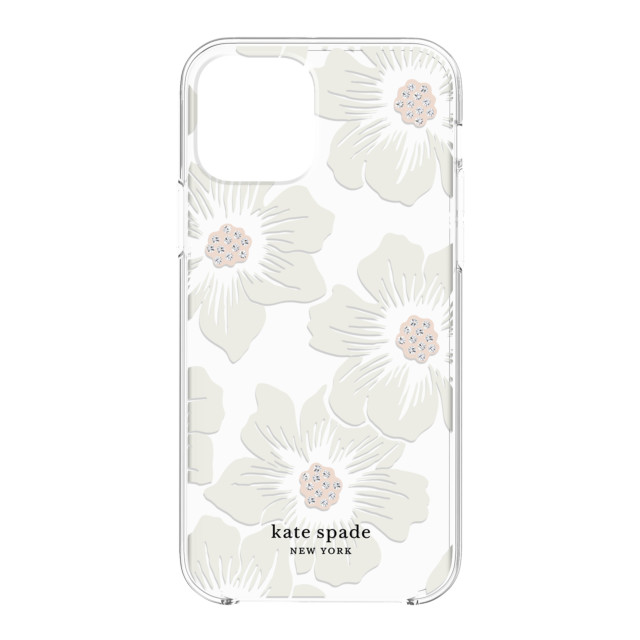 【iPhone12 Pro Max ケース】Protective Hardshell Case (Hollyhock Floral Clear/Cream with Stones)goods_nameサブ画像