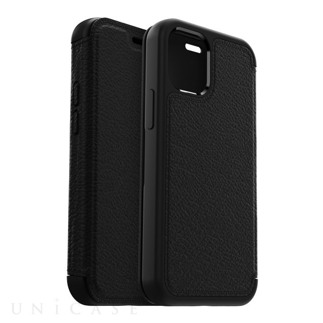 【iPhone12 mini ケース】Symmetry Leather Folio Series (SHADOW)