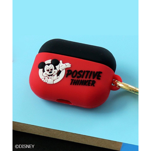 【AirPods Pro(第1世代) ケース】MICKEY MOUSE AirPods Pro SILICONE CASE (RD)サブ画像