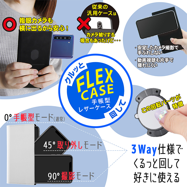 【iPhone12 Pro Max ケース】ディズニーキャラクター/手帳型アートケース FLEX CASE (ドナルドダック_001)goods_nameサブ画像