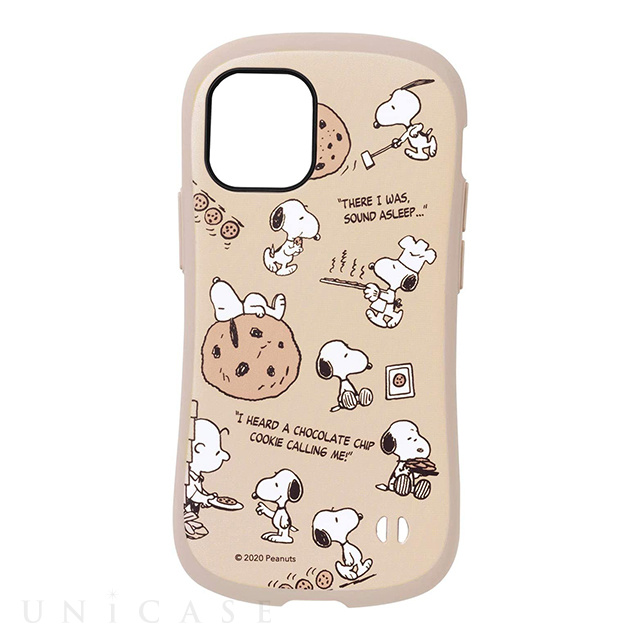 【iPhone12 mini ケース】PEANUTS iFace First Class Cafeケース (チョコチップクッキー)