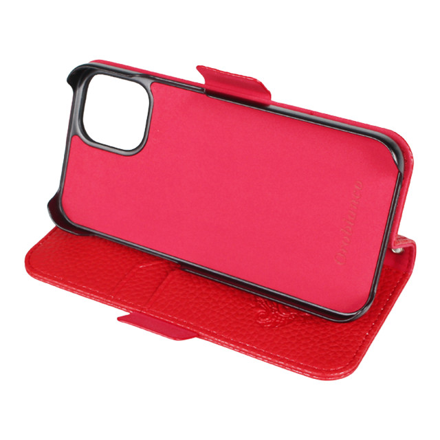 【iPhone12 mini ケース】“シュリンク” PU Leather Book Type Case (レッド)goods_nameサブ画像