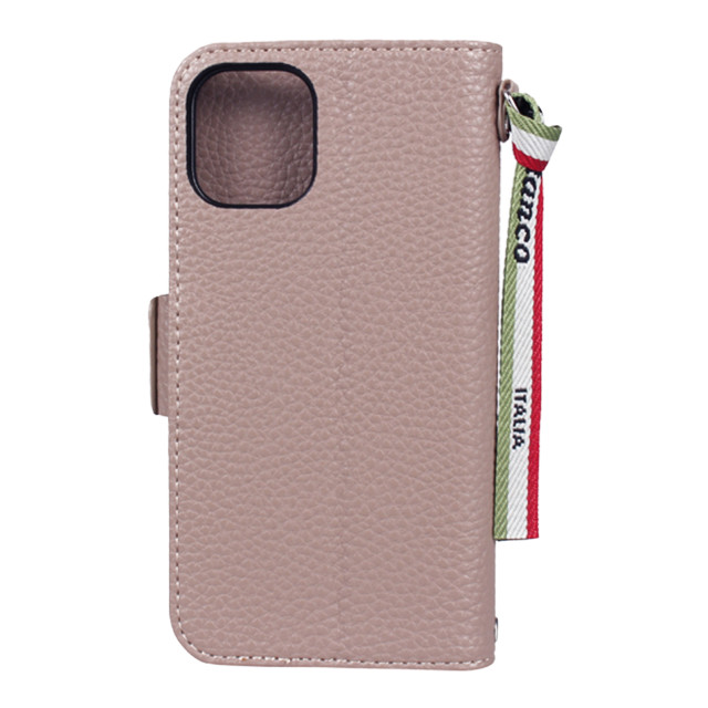 【iPhone12 mini ケース】“シュリンク” PU Leather Book Type Case (グレー)サブ画像