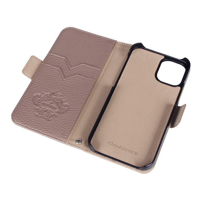 【iPhone12 mini ケース】“シュリンク” PU Leather Book Type Case (グレー)goods_nameサブ画像