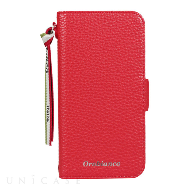 【iPhone12 mini ケース】“シュリンク” PU Leather Book Type Case (レッド)