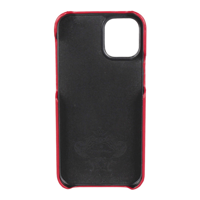 【iPhone12 mini ケース】“サフィアーノ調” PU Leather Back Case (レッド)サブ画像