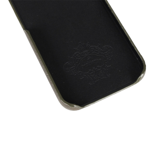 【iPhone12 mini ケース】“サフィアーノ調” PU Leather Back Case (グリーン)goods_nameサブ画像