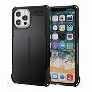 【iPhone12 Pro Max ケース】ハイブリッドケース ZEROSHOCK (ブラック)