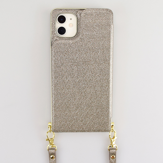 【アウトレット】【iPhone11/XR ケース】Cross Body Case Glitter Series for iPhone11 (charcoal silver)goods_nameサブ画像