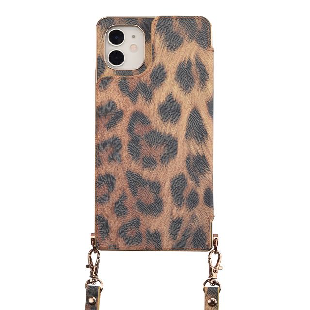 【アウトレット】【iPhone11/XR ケース】Cross Body Case Animal Series for iPhone11（leopard）サブ画像